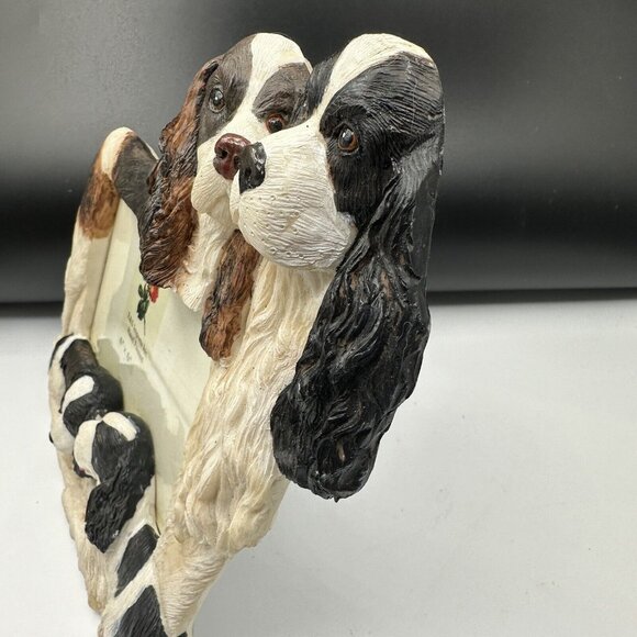 Springer Spaniel 3D Photo Picture Frame Hand Painted Tabletop Dog Family 4"x6" - Picture 10 of 13